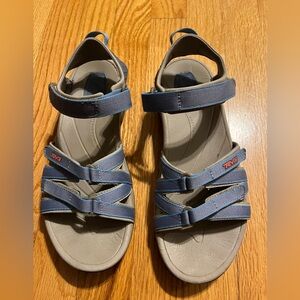 TEVA WOMEN’S TIRRA SANDALS IN BLUE SIZE 8.5